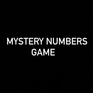 Mystery Numbers Game - Black